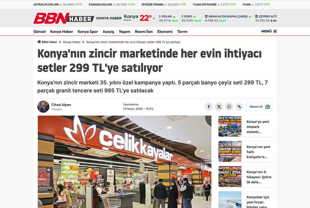 Her Evin İhtiyacı Setler 299 TL'ye Satılıyor